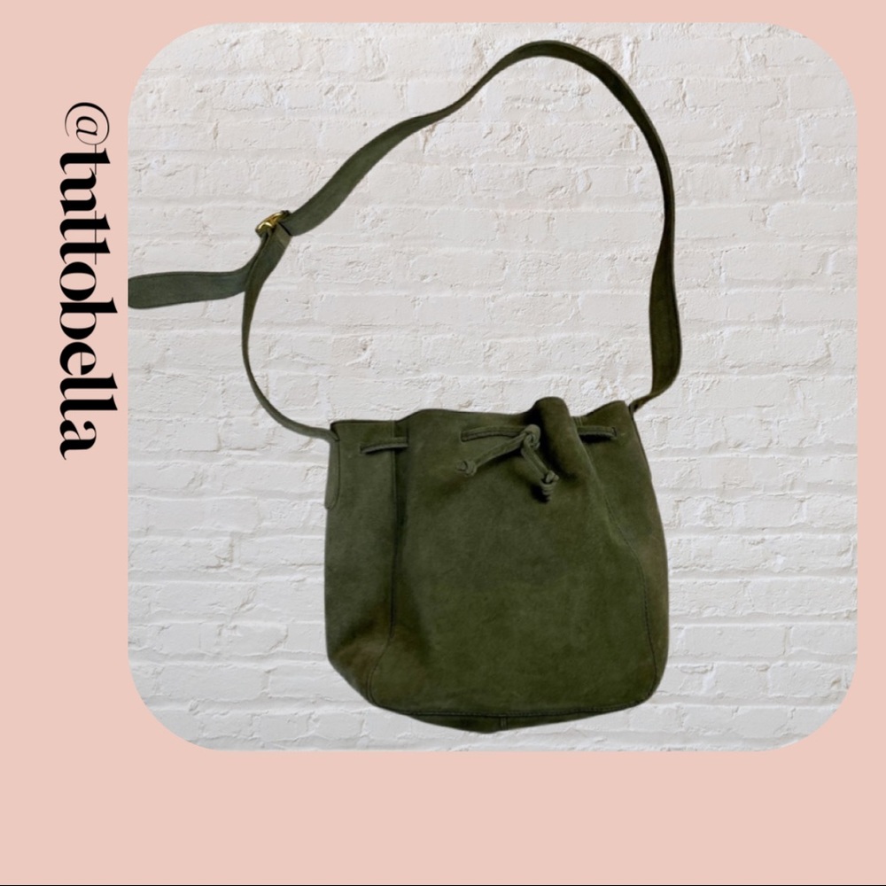 Enzo Angiolini Suede Bucket Bag